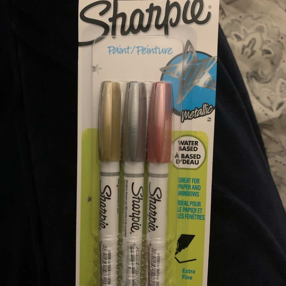 sharpie water based paint pen metallic 2 pkgs.